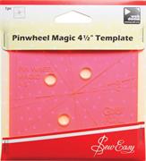 Pinwheel Magic 4 ½" Template, Pink